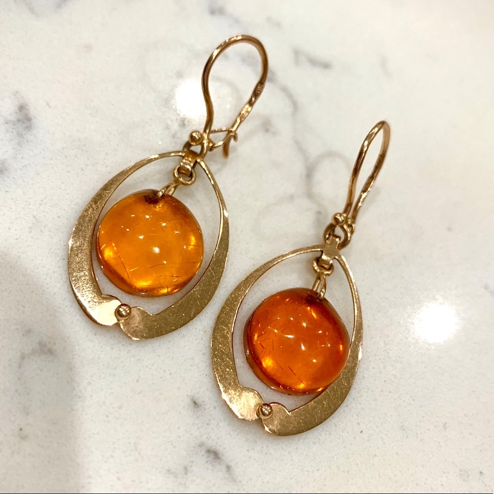 Gold antique earrings (my Russian grandma’s)